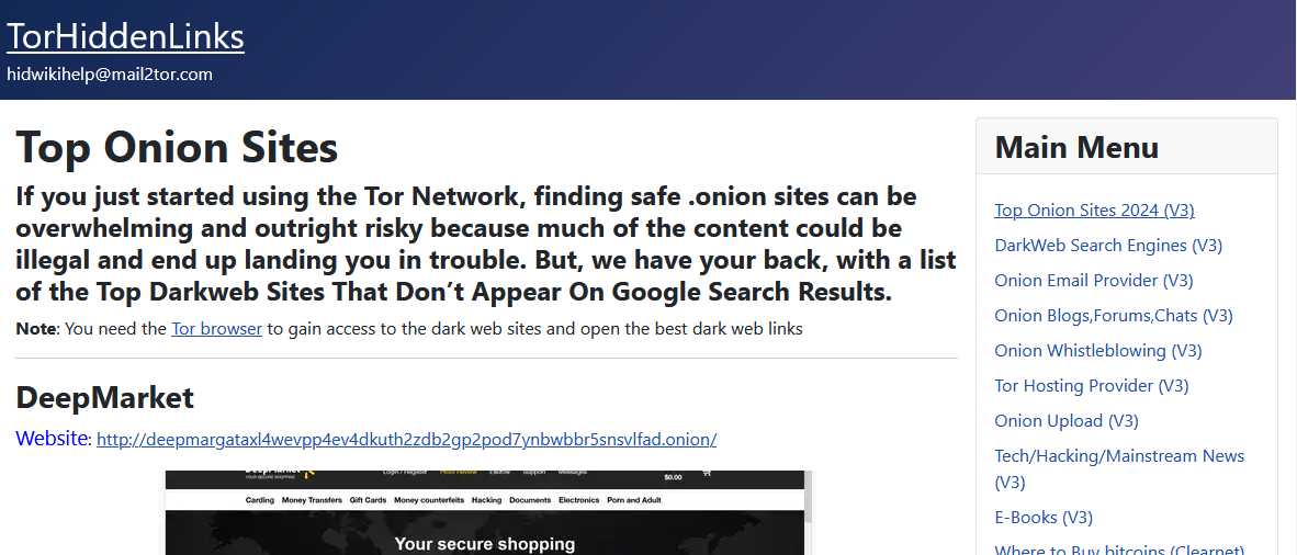 Onion Link directory